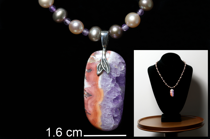 NS Amethyst/ss necklaces